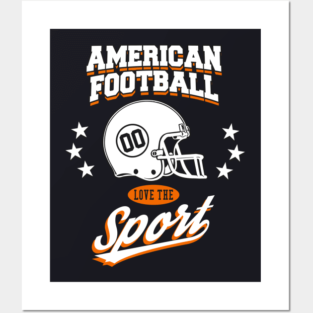 American Football Wall Art by Foxxy Merch